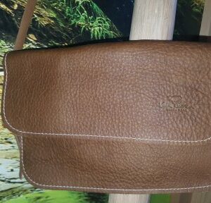 Leren tasje cognac