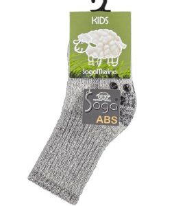 Merino wool huissokken kids antislip