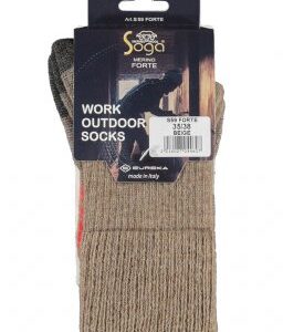 Merino wool work outdoor sok beige