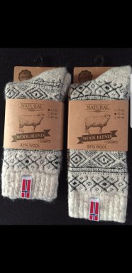 Noorse sokken grijs 39/42