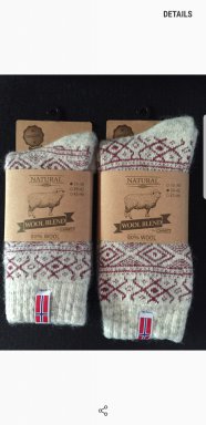 Noorse sokken rood 43/46